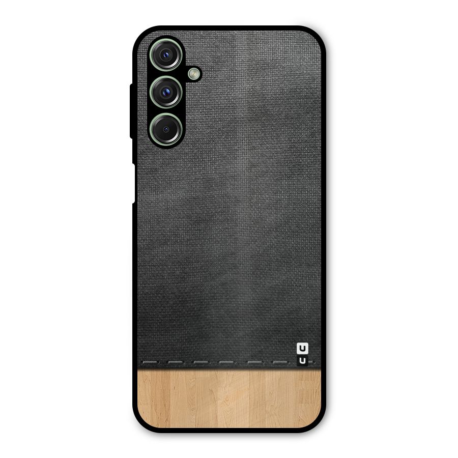 Bicolor Wood Texture Metal Back Case for Galaxy M34