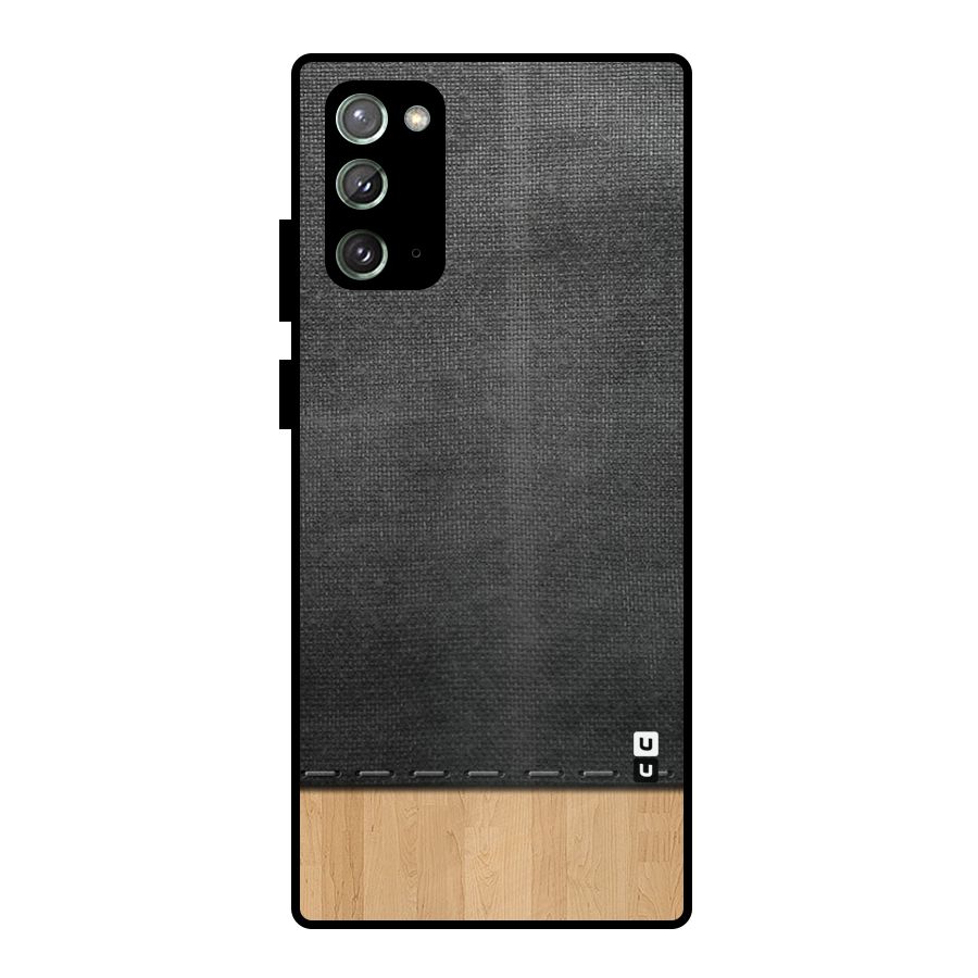 Bicolor Wood Texture Metal Back Case for Galaxy Note 20