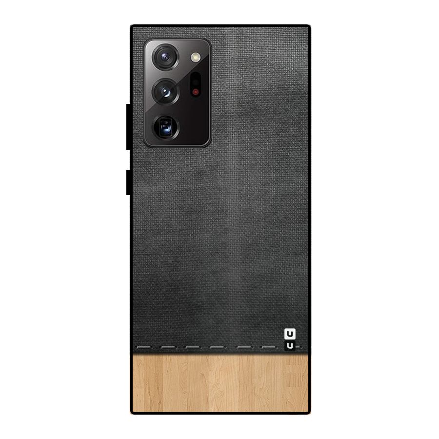 Bicolor Wood Texture Metal Back Case for Galaxy Note 20 Ultra