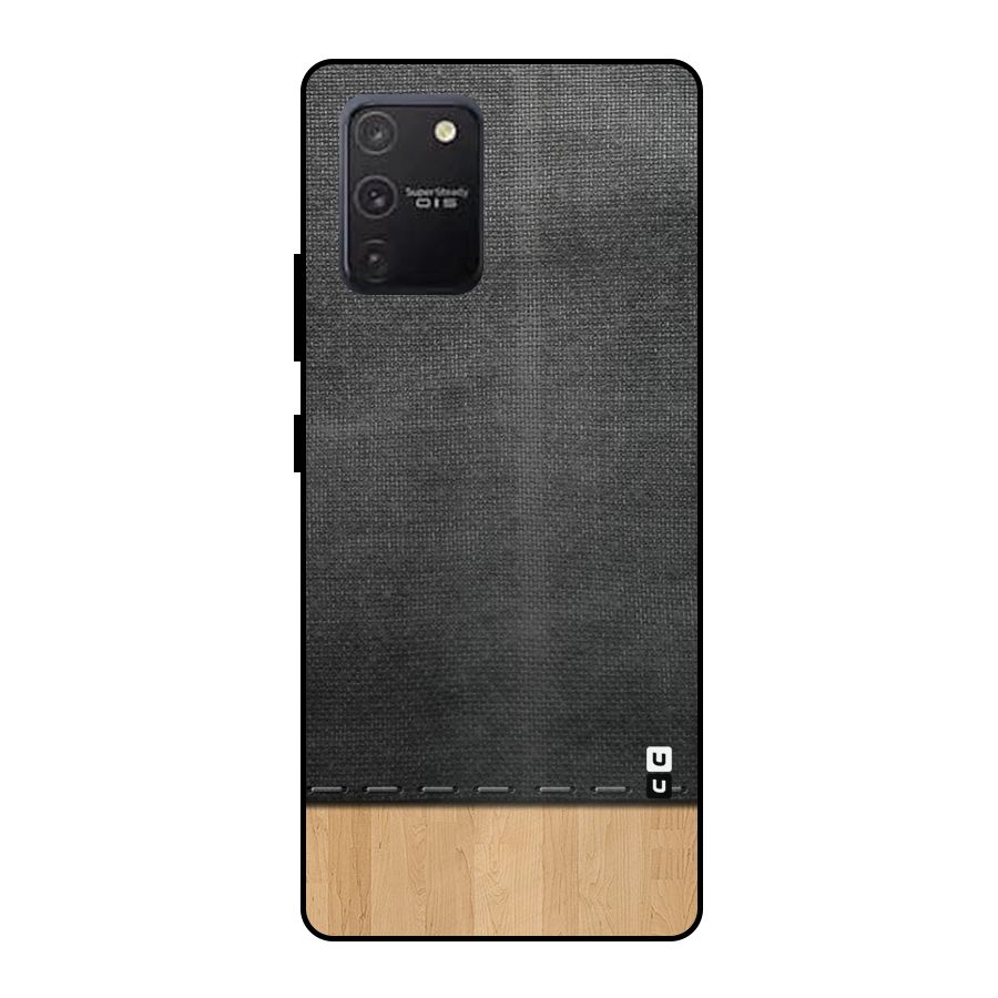 Bicolor Wood Texture Metal Back Case for Galaxy S10 Lite