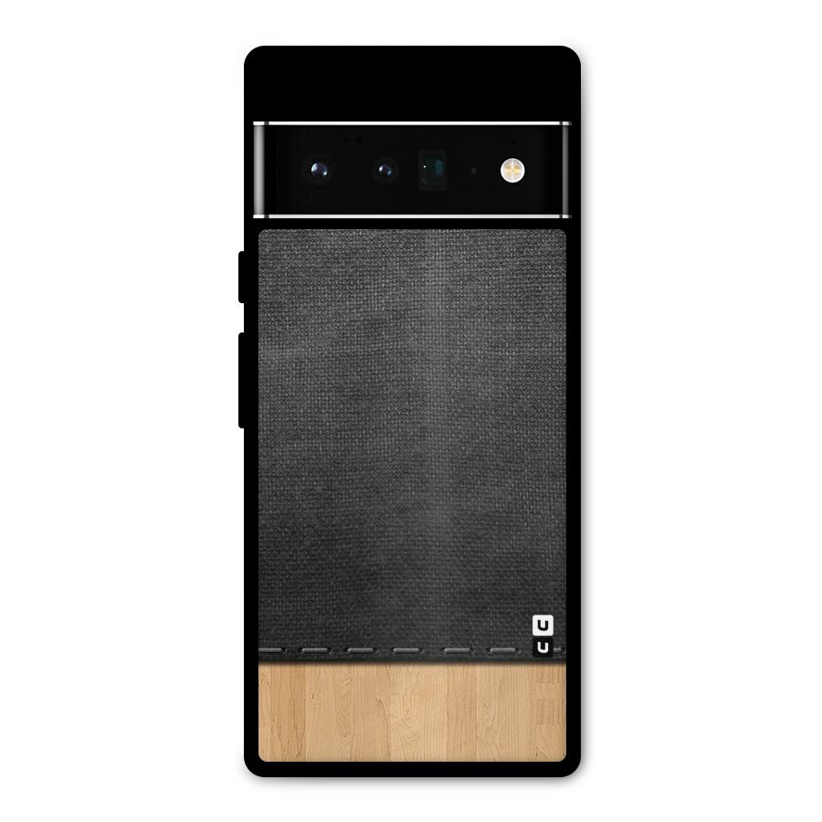 Bicolor Wood Texture Metal Back Case for Google Pixel 6 Pro