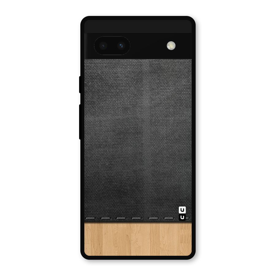 Bicolor Wood Texture Metal Back Case for Google Pixel 6a