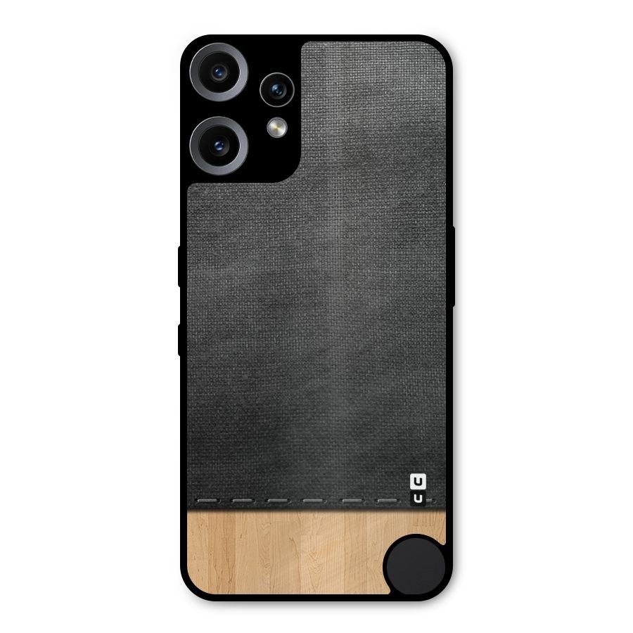 Bicolor Wood Texture Metal Back Case for Nothing CMF Phone 2 Pro
