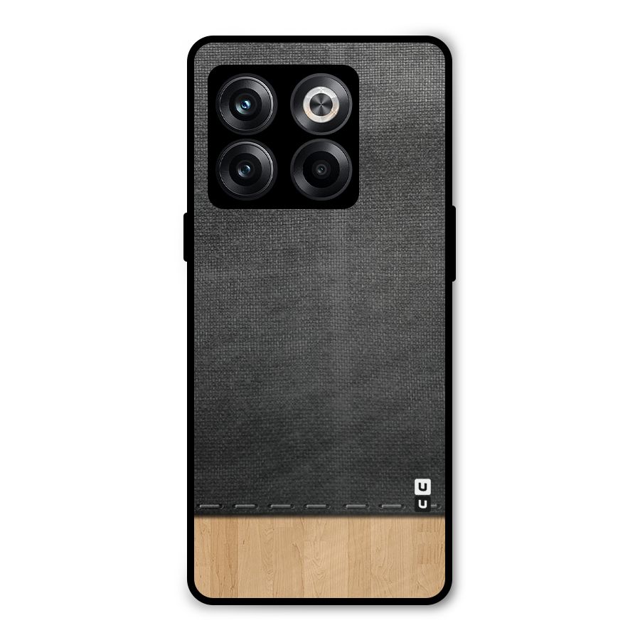 Bicolor Wood Texture Metal Back Case for OnePlus 10T
