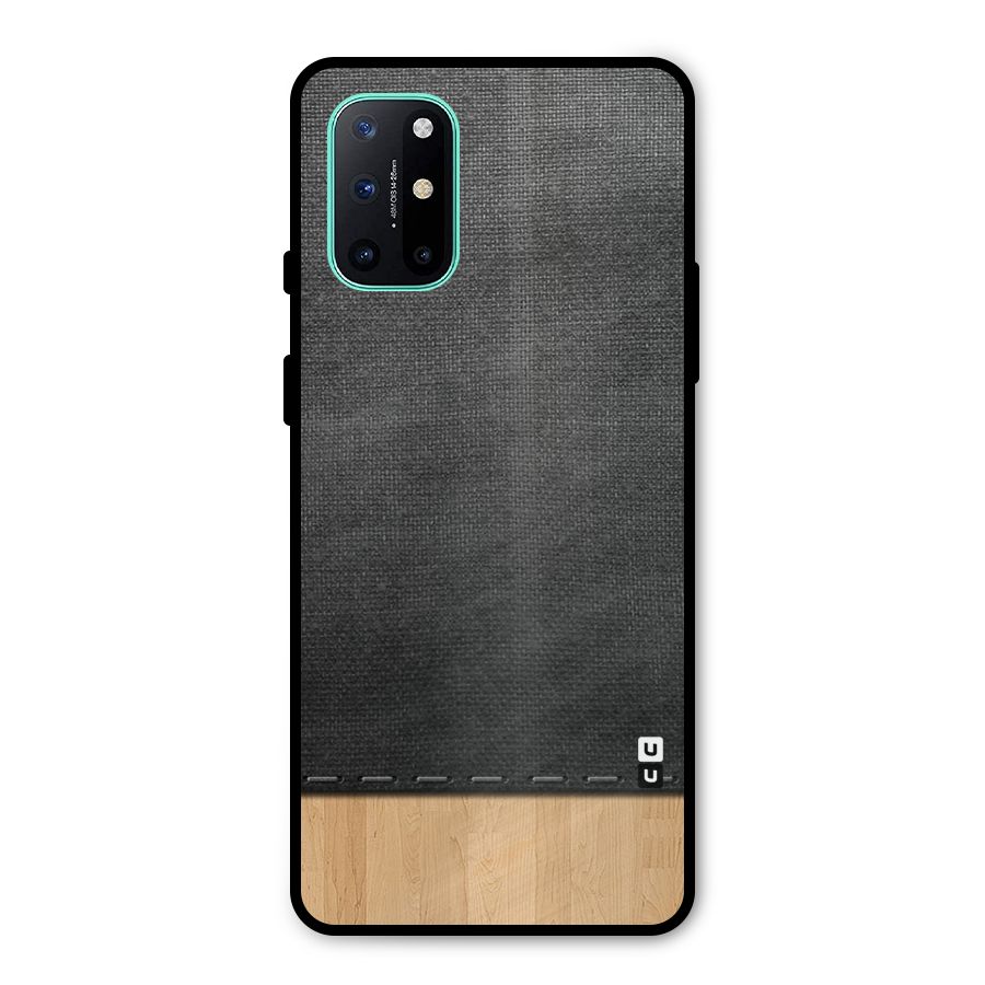 Bicolor Wood Texture Metal Back Case for OnePlus 8T