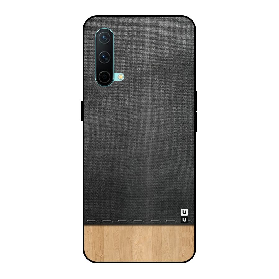 Bicolor Wood Texture Metal Back Case for OnePlus Nord CE 5G