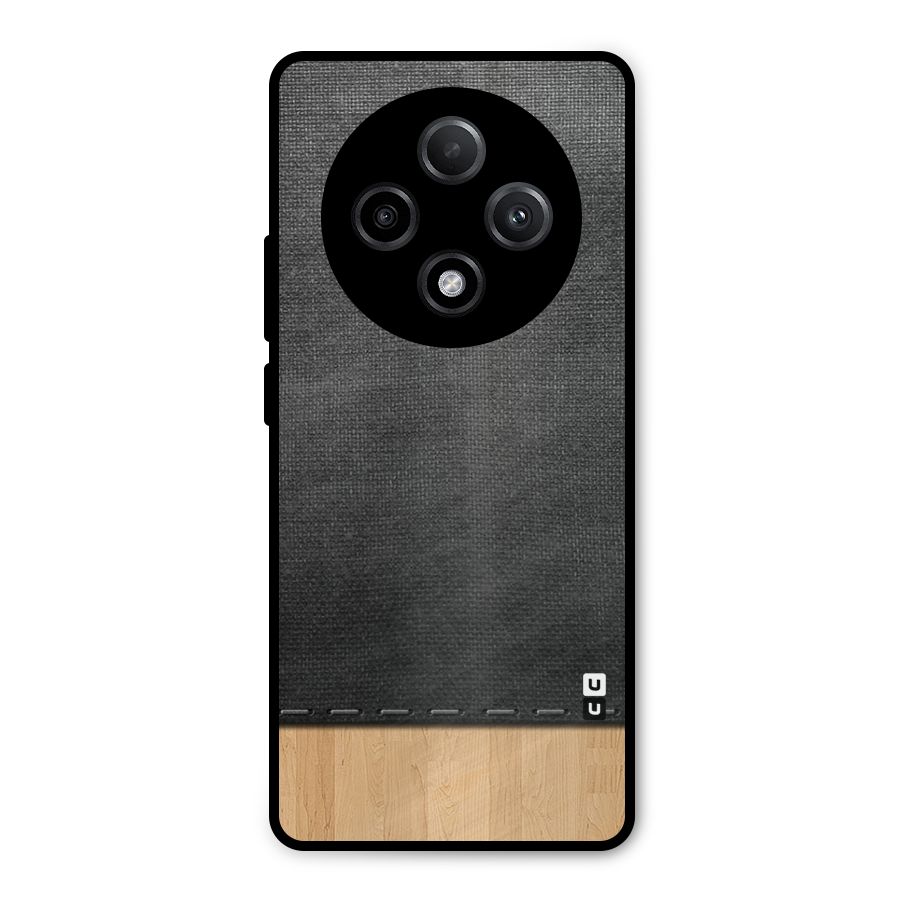 Bicolor Wood Texture Metal Back Case for Oppo F27 Pro Plus