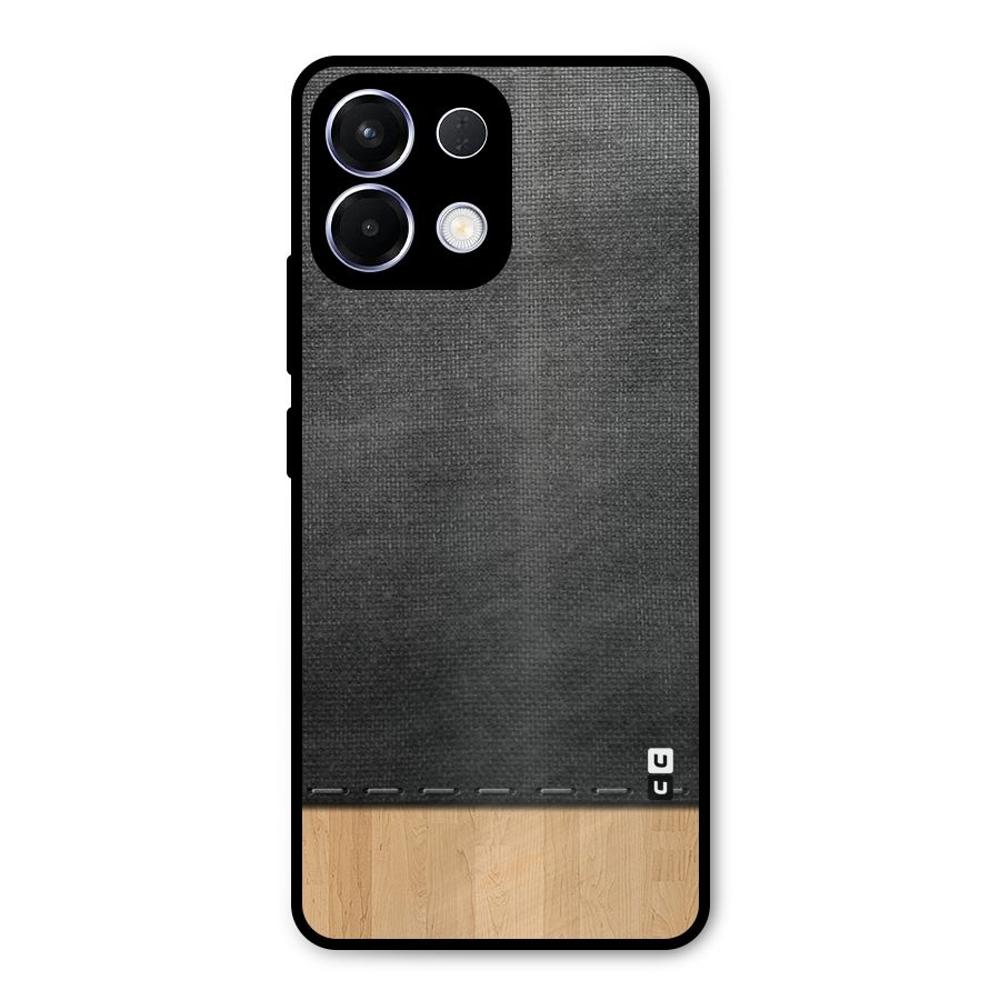 Bicolor Wood Texture Metal Back Case for Oppo K13