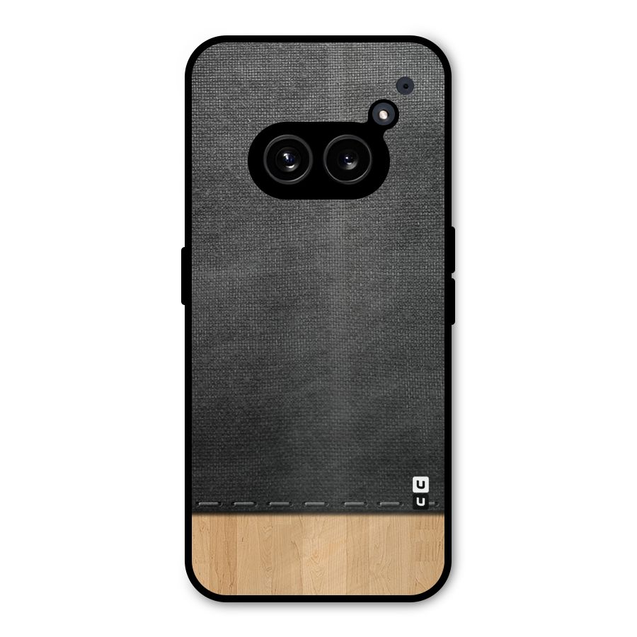 Bicolor Wood Texture Metal Back Case for Nothing Phone 2a