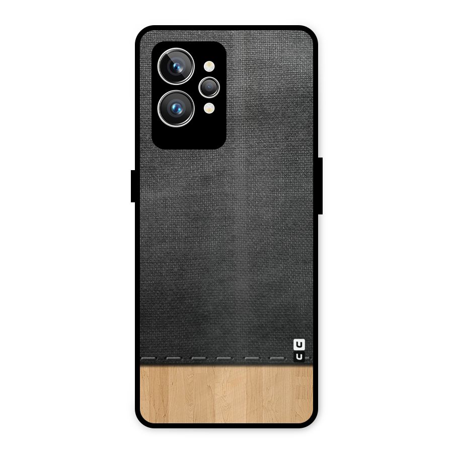 Bicolor Wood Texture Metal Back Case for Realme GT2 Pro