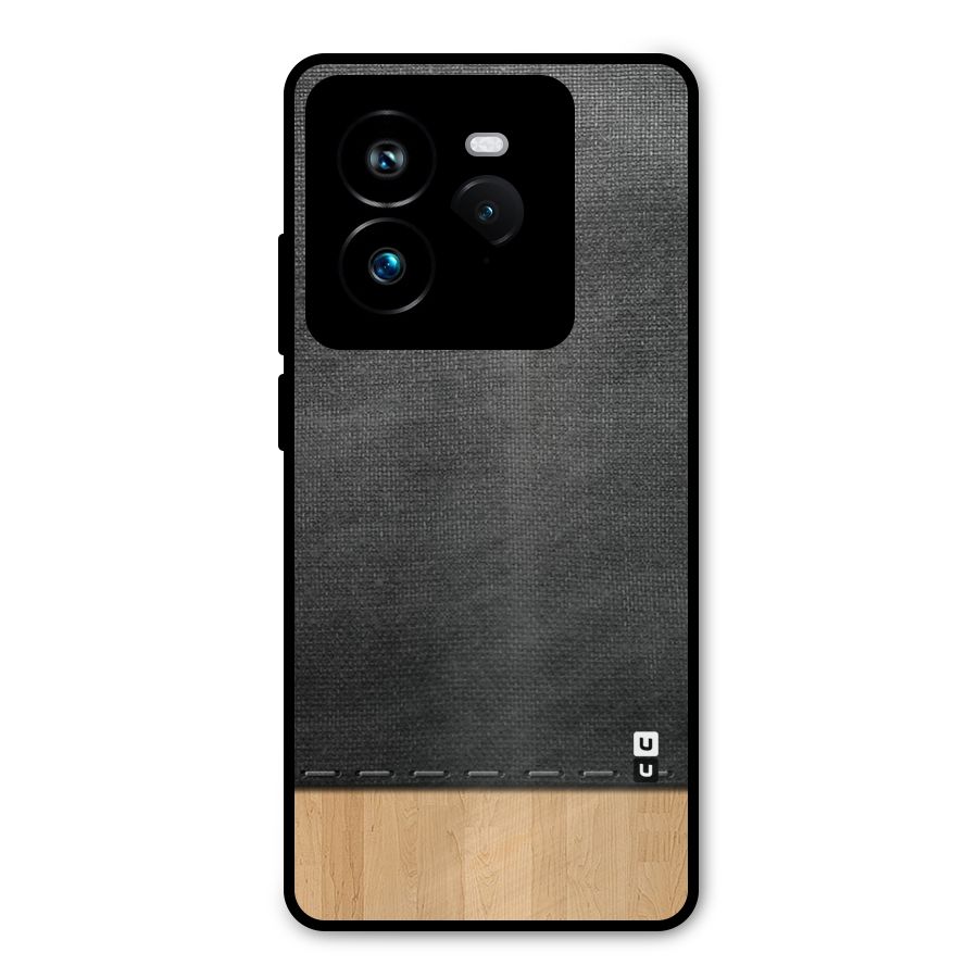 Bicolor Wood Texture Metal Back Case for Realme GT 7 Pro