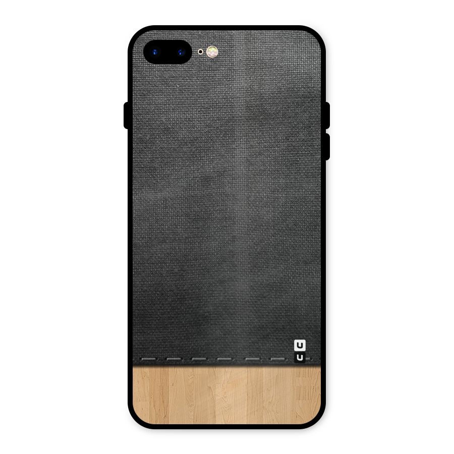 Bicolor Wood Texture Metal Back Case for iPhone 7 Plus