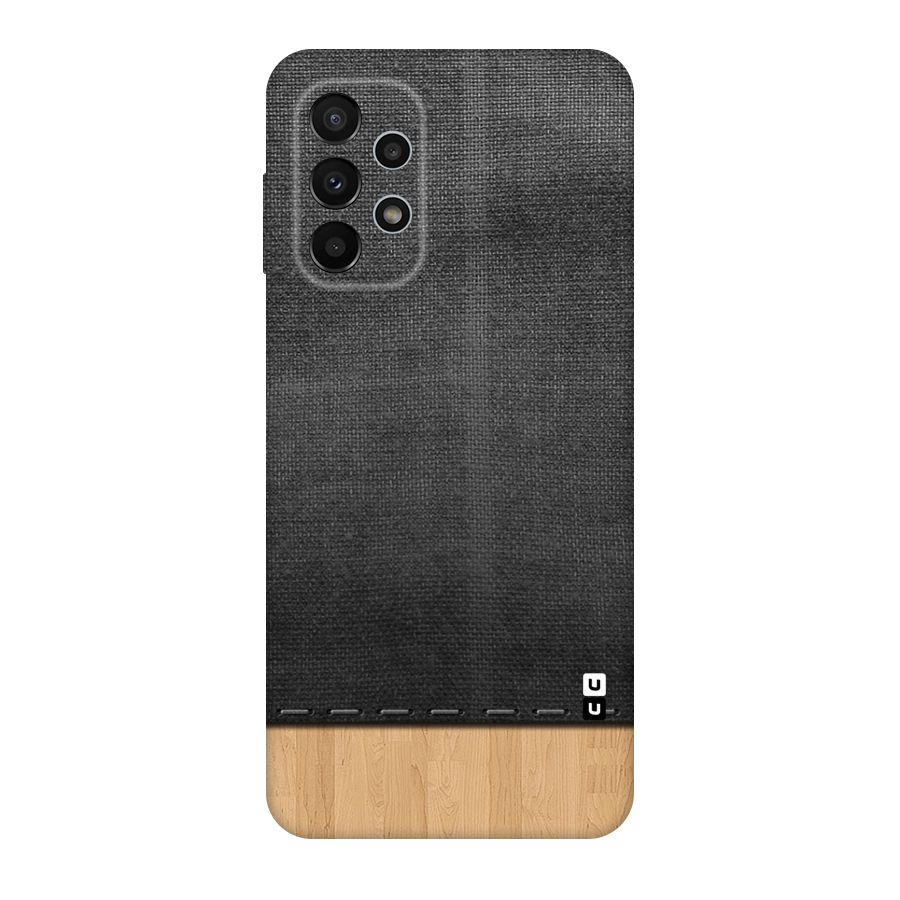 Bicolor Wood Texture Original Polycarbonate Back Case for Galaxy A23