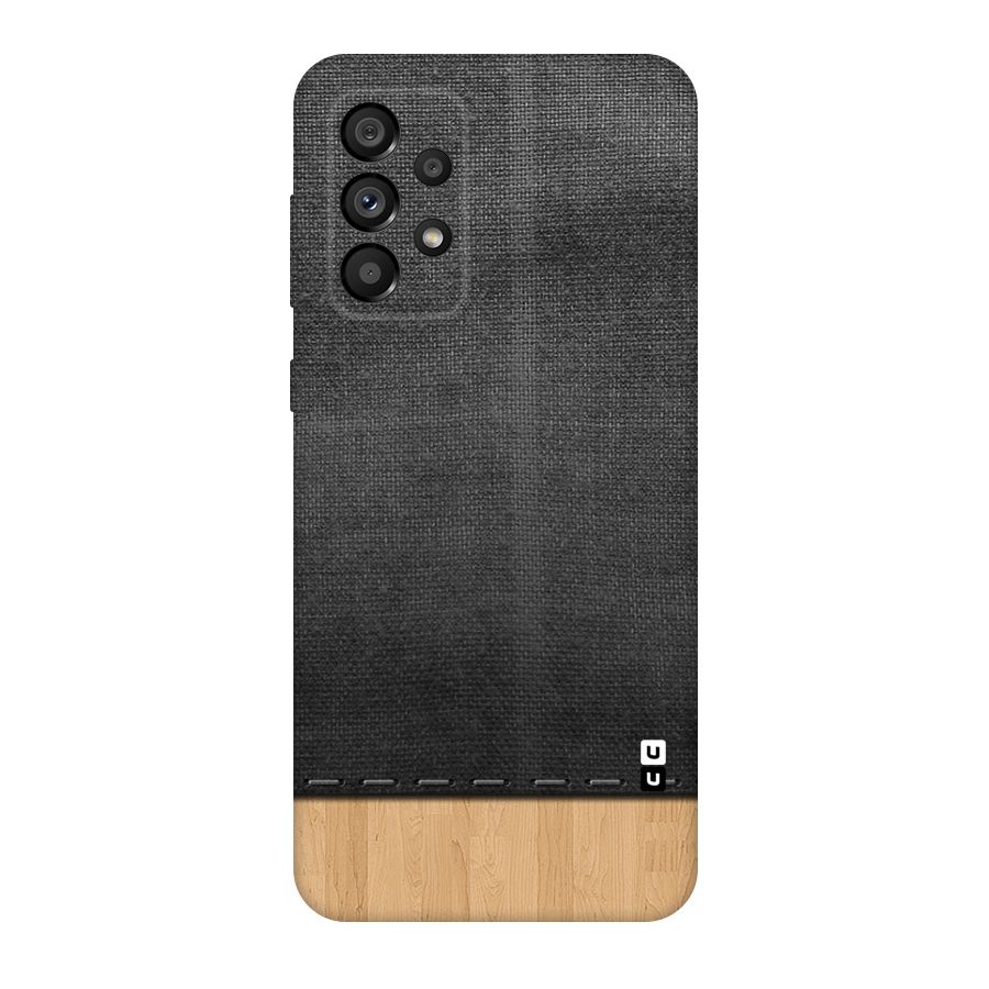 Bicolor Wood Texture Original Polycarbonate Back Case for Galaxy A73 5G
