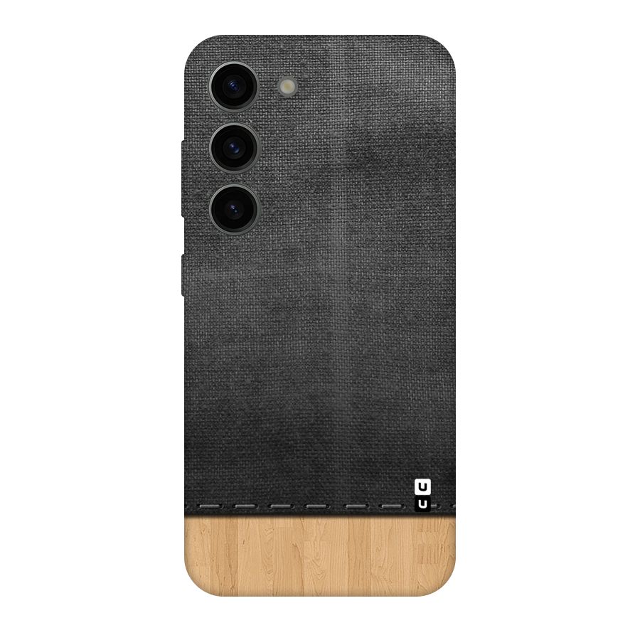 Bicolor Wood Texture Original Polycarbonate Back Case for Galaxy S23