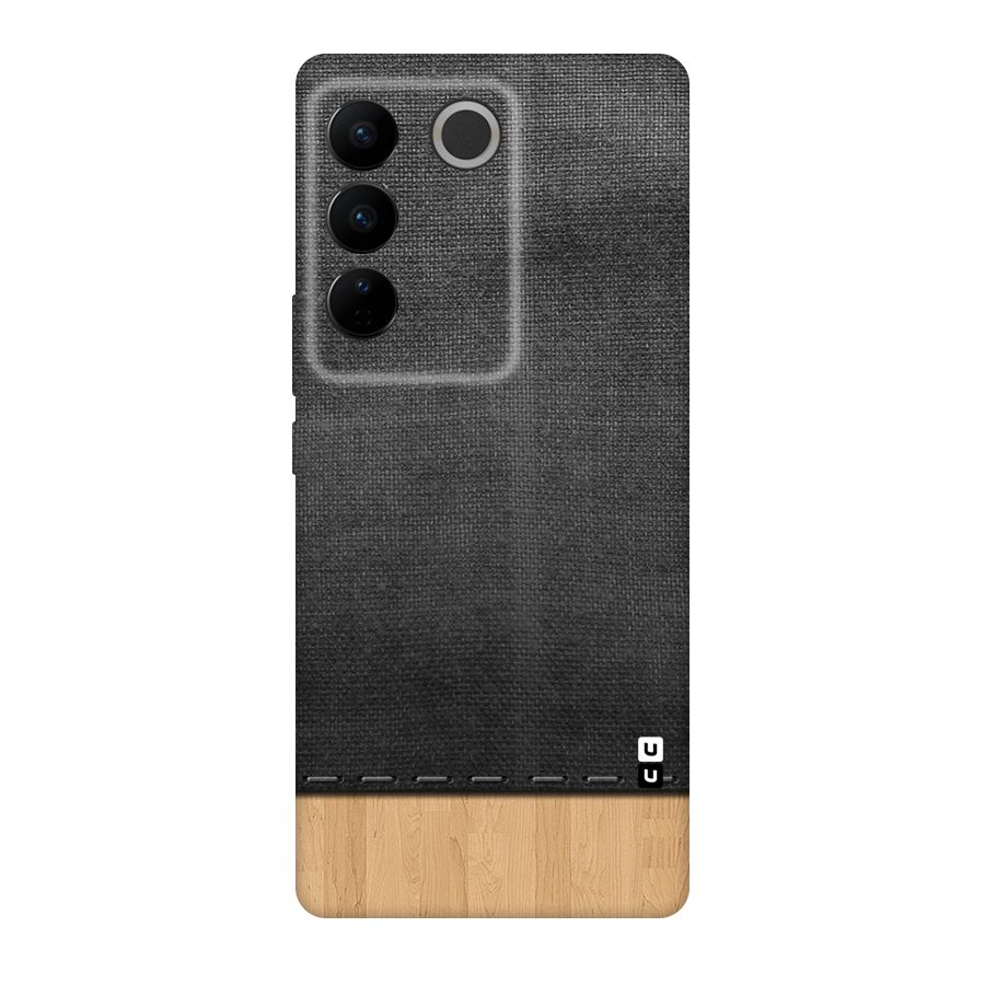 Bicolor Wood Texture Original Polycarbonate Back Case for Vivo V27