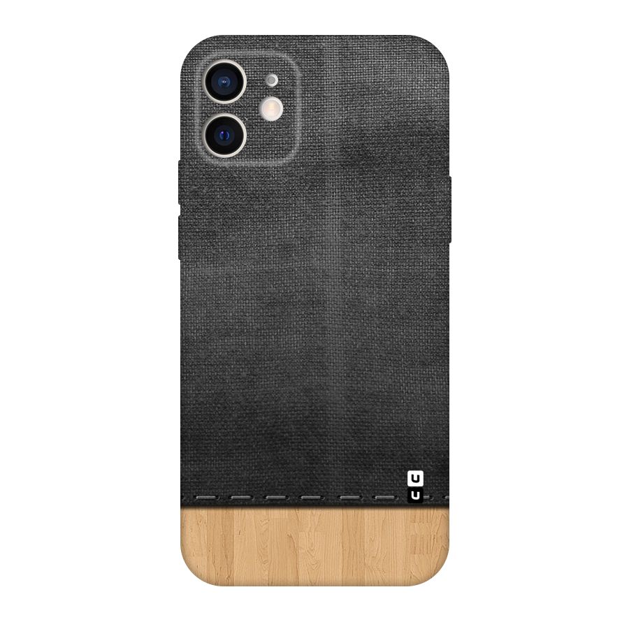 Bicolor Wood Texture Original Polycarbonate Back Case for iPhone 12