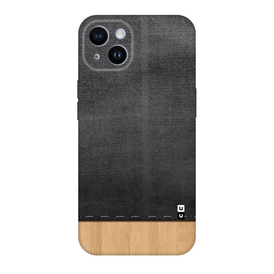 Bicolor Wood Texture Original Polycarbonate Back Case for iPhone 14