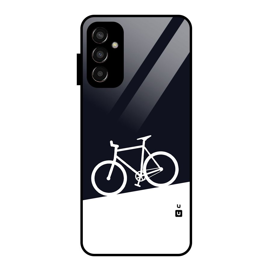 Bicycle Minimal Art Glass Back Case for Galaxy F13