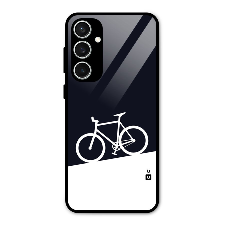 Bicycle Minimal Art Glass Back Case for Galaxy S23 FE