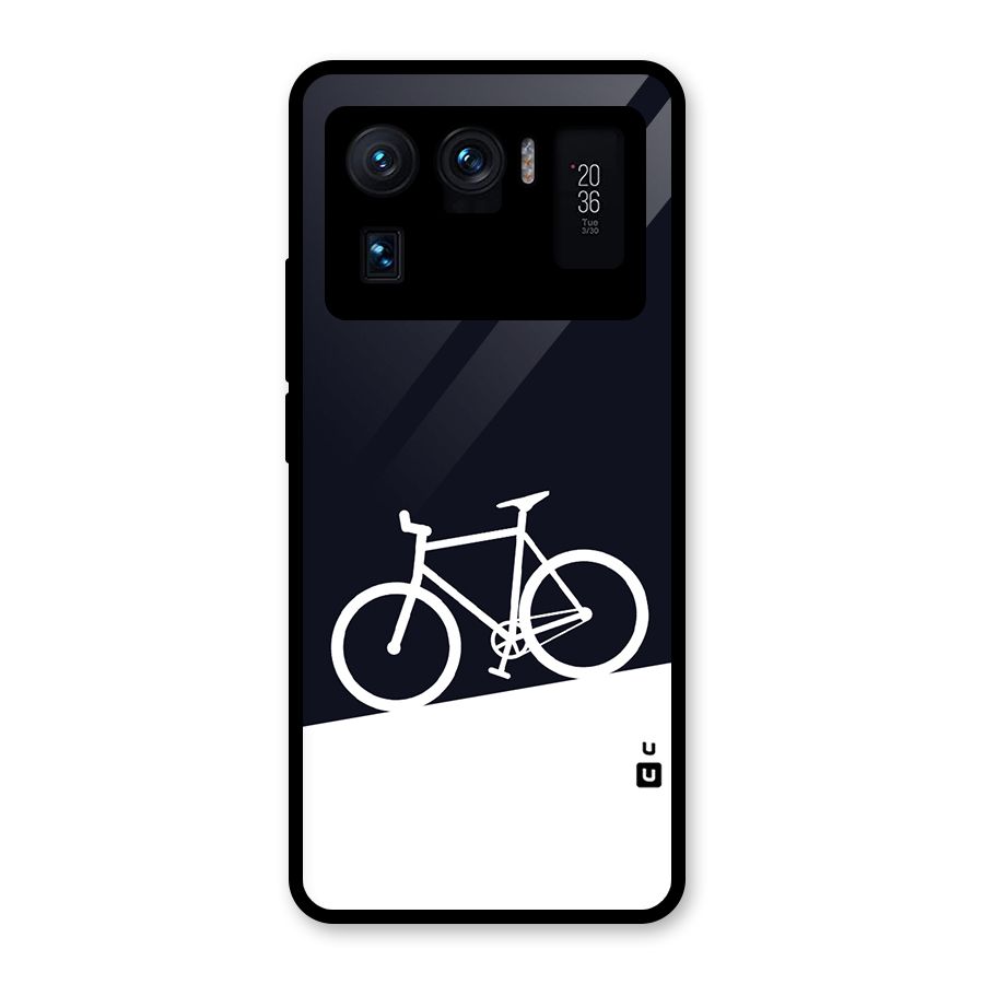 Bicycle Minimal Art Glass Back Case for Mi 11 Ultra
