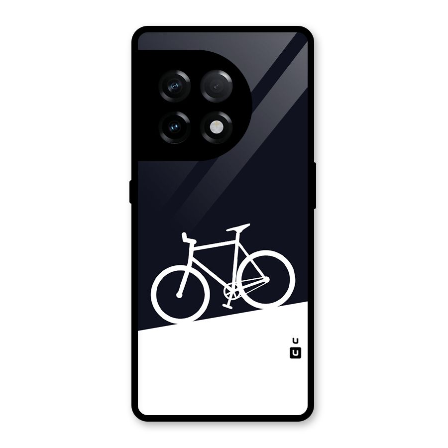 Bicycle Minimal Art Glass Back Case for OnePlus 11R