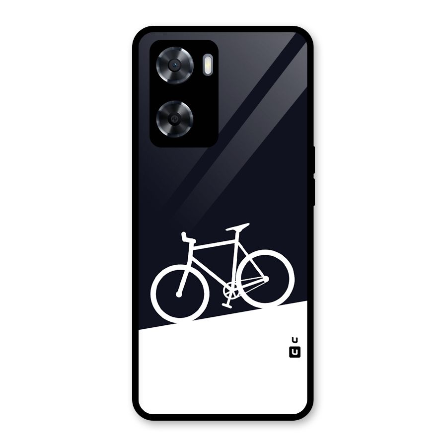 Bicycle Minimal Art Glass Back Case for OnePlus Nord N20 SE