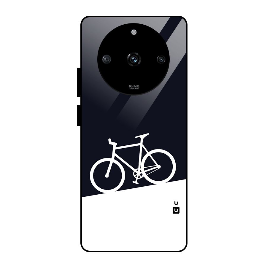 Bicycle Minimal Art Glass Back Case for Realme Narzo 60 5G