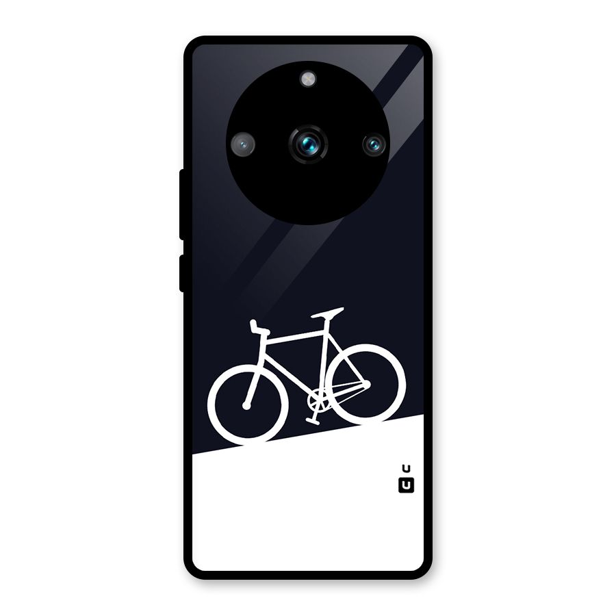 Bicycle Minimal Art Glass Back Case for Realme Narzo 60 Pro