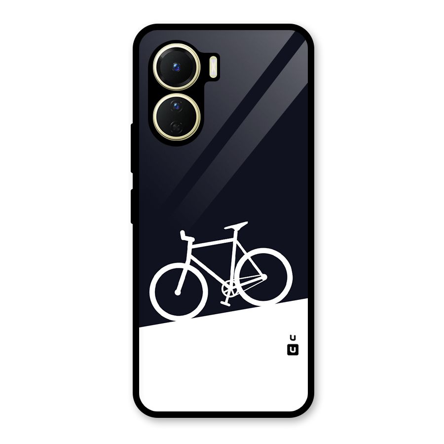 Bicycle Minimal Art Glass Back Case for Vivo Y16