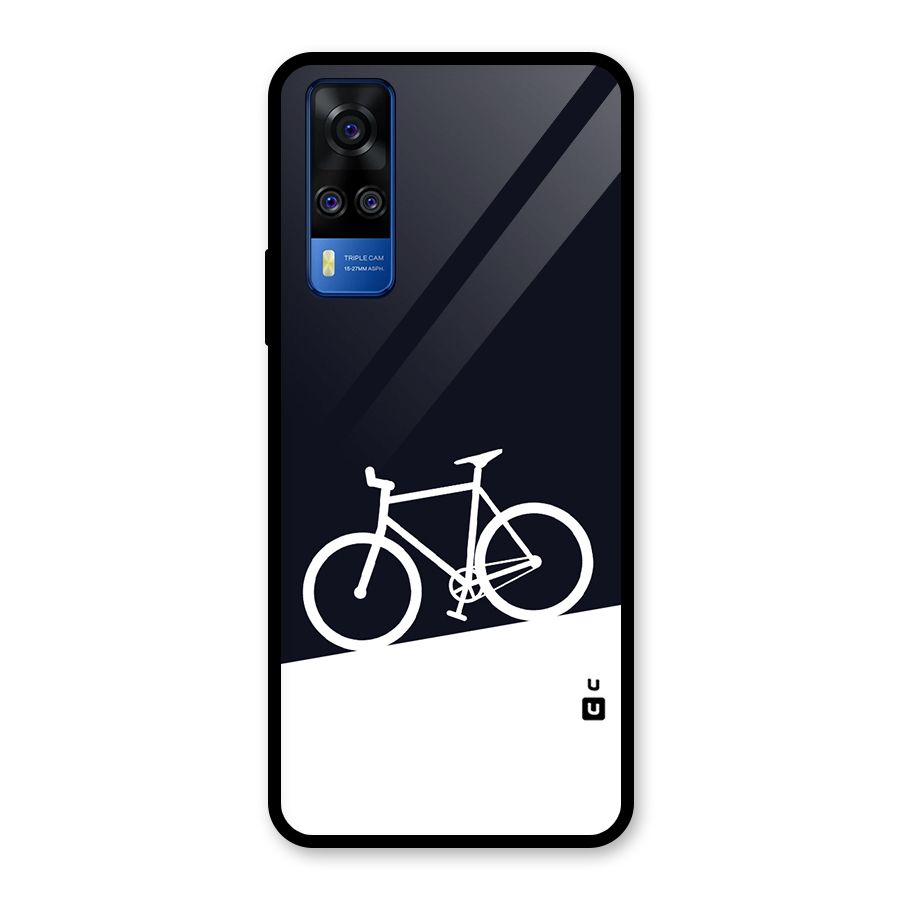Bicycle Minimal Art Glass Back Case for Vivo Y31