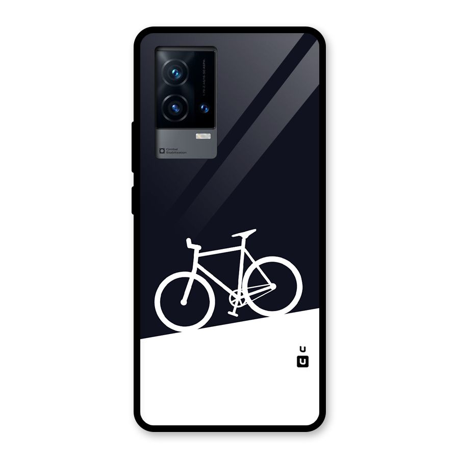 Bicycle Minimal Art Glass Back Case for iQOO 9 5G