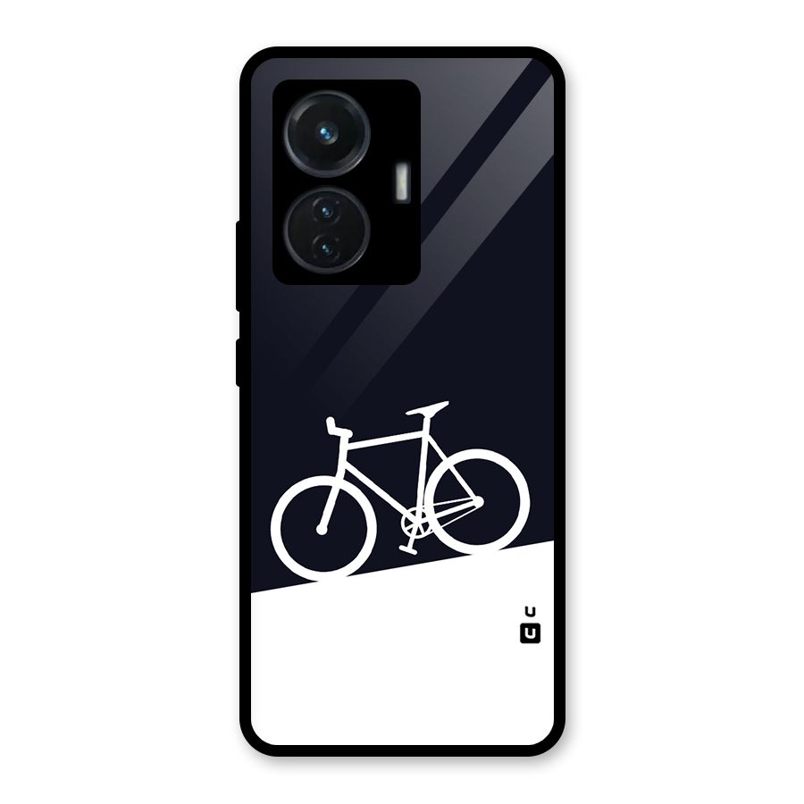 Bicycle Minimal Art Glass Back Case for iQOO Z6 44W