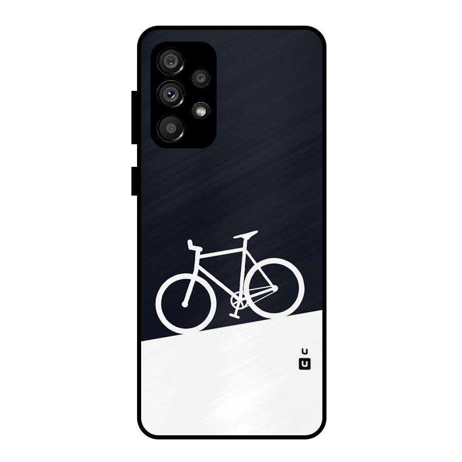 Bicycle Minimal Art Metal Back Case for Galaxy A73 5G