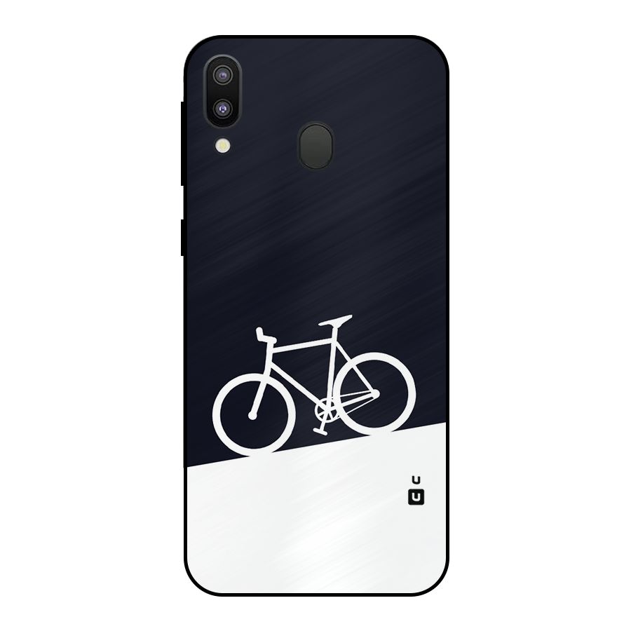Bicycle Minimal Art Metal Back Case for Galaxy M20