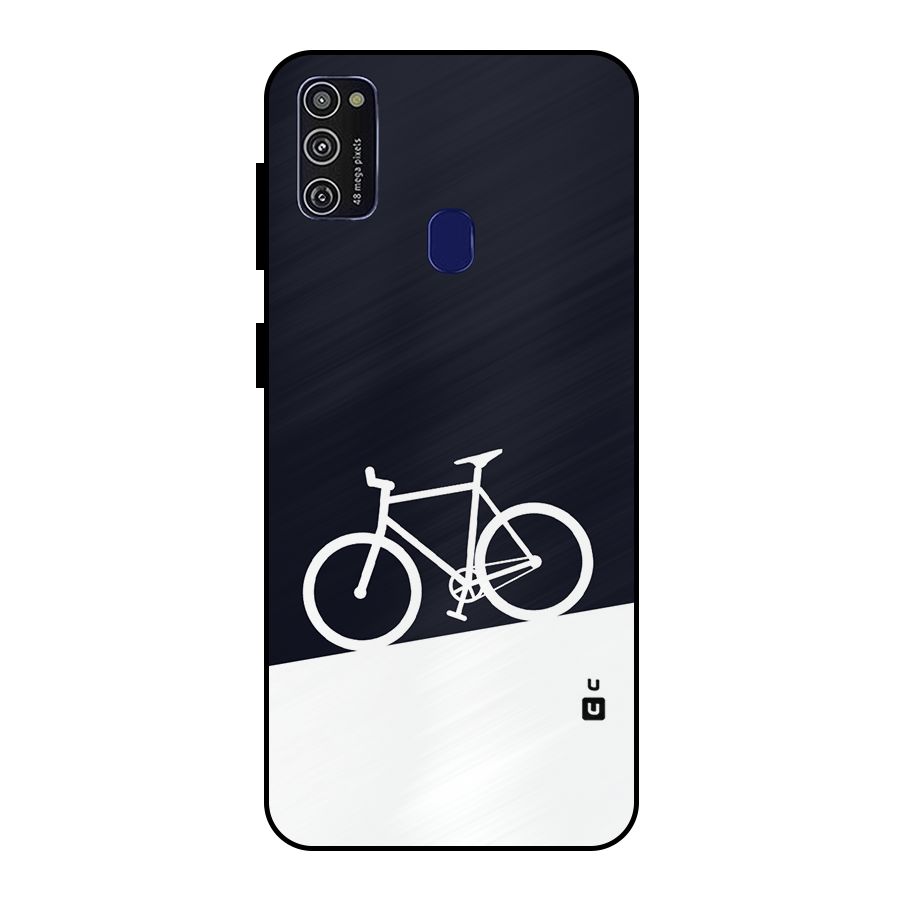 Bicycle Minimal Art Metal Back Case for Galaxy M30s