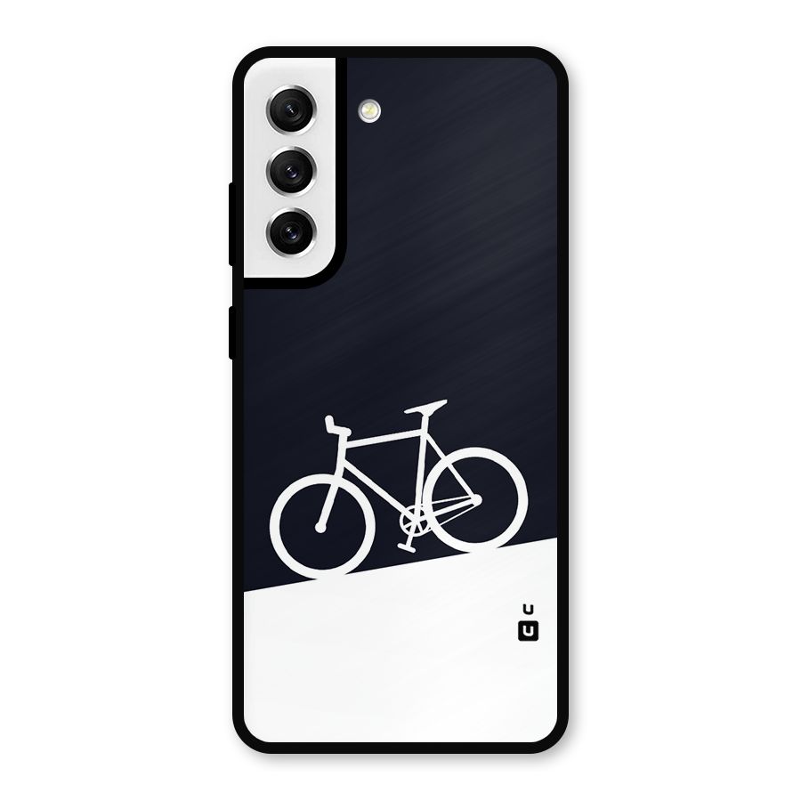 Bicycle Minimal Art Metal Back Case for Galaxy S21 FE 5G