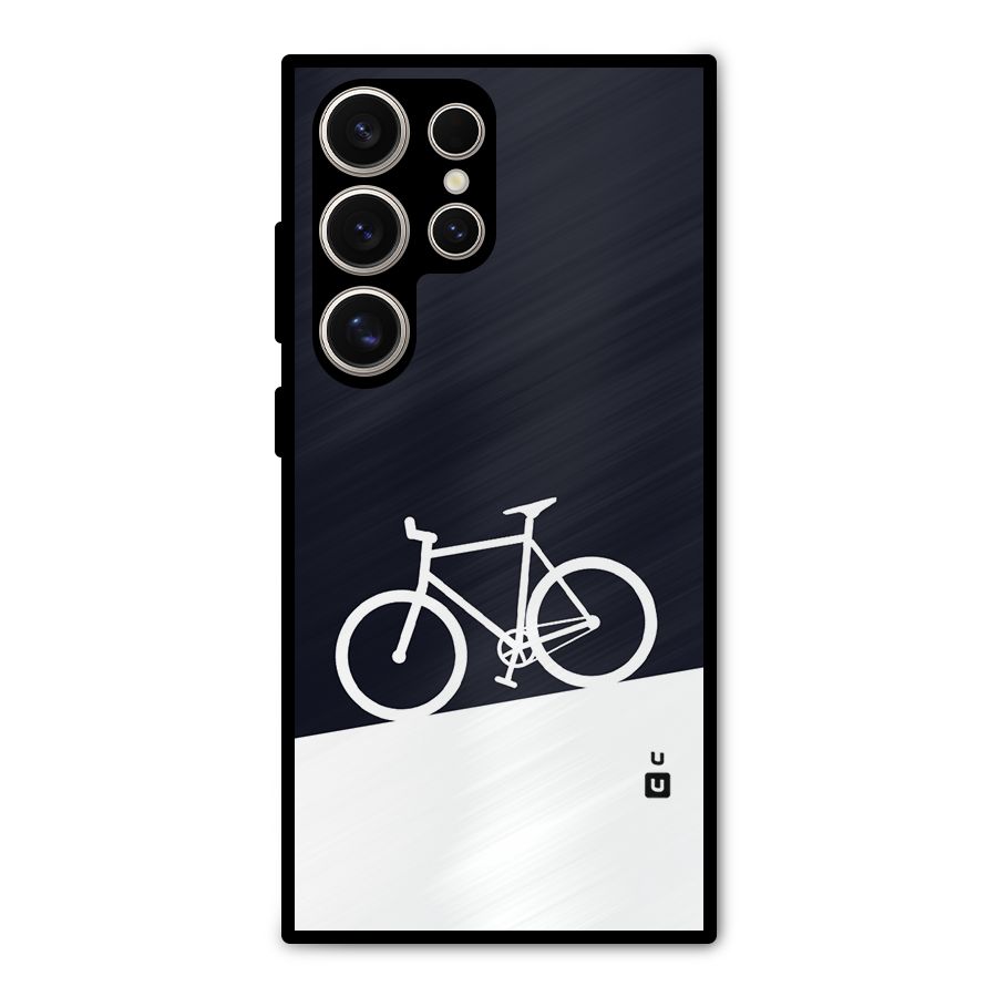 Bicycle Minimal Art Metal Back Case for Galaxy S24 Ultra