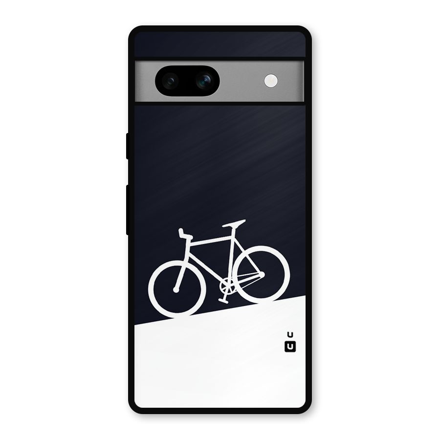 Bicycle Minimal Art Metal Back Case for Google Pixel 7a