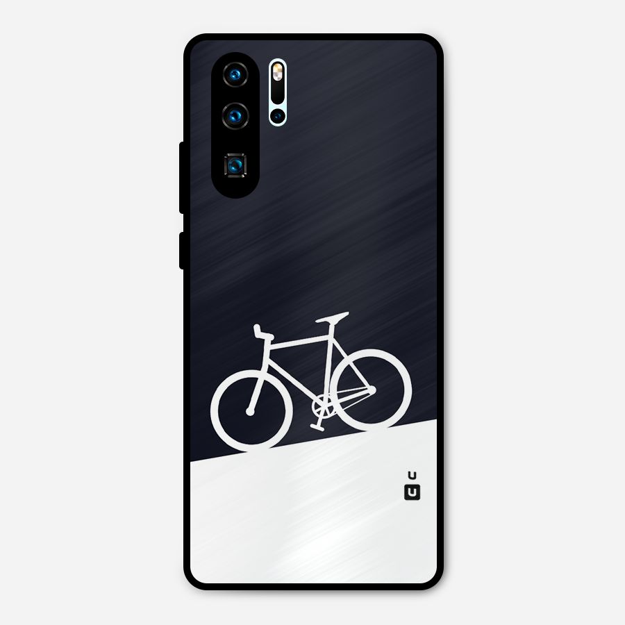 Bicycle Minimal Art Metal Back Case for Huawei P30 Pro
