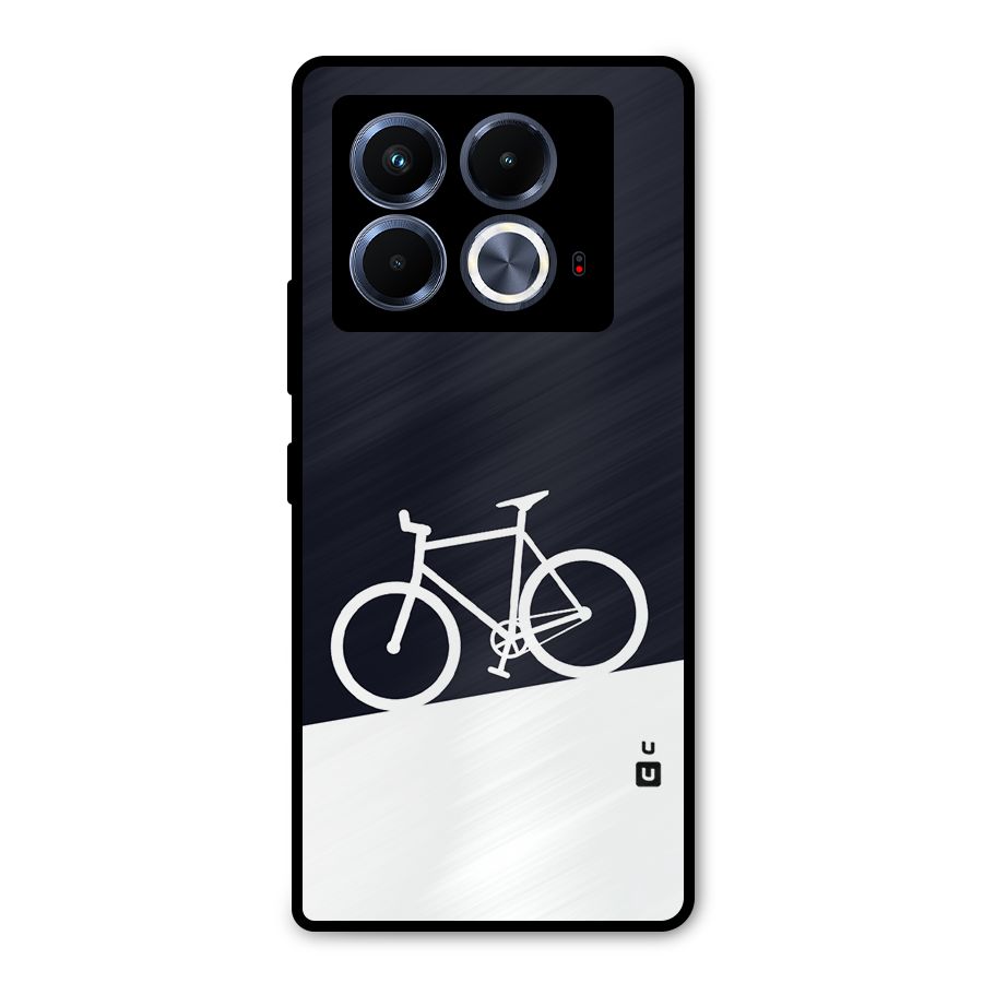 Bicycle Minimal Art Metal Back Case for Infinix Note 40 5G