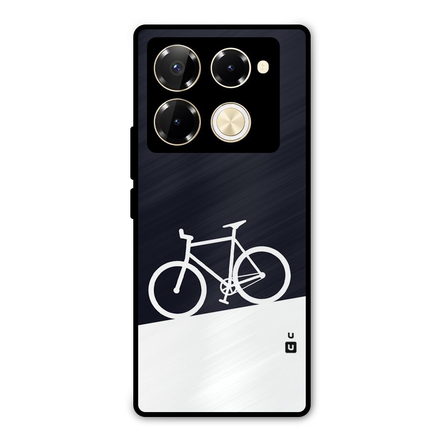 Bicycle Minimal Art Metal Back Case for Infinix Note 40 Pro
