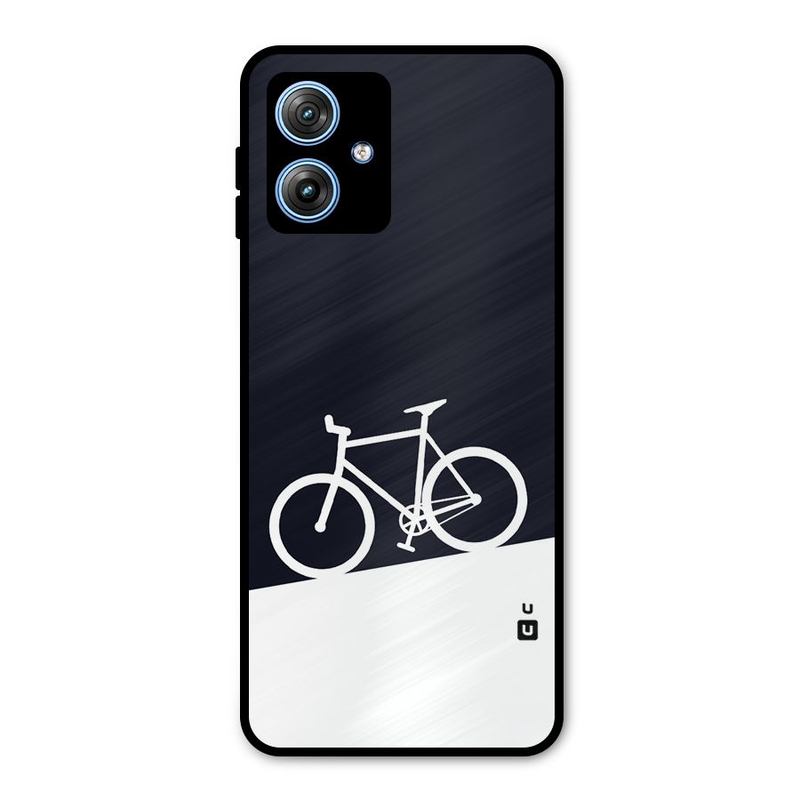 Bicycle Minimal Art Metal Back Case for Moto G54