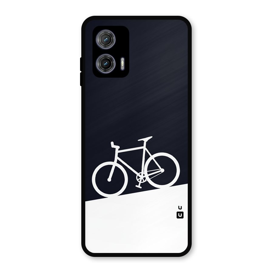 Bicycle Minimal Art Metal Back Case for Moto G73