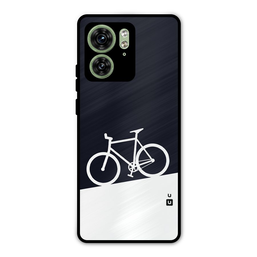 Bicycle Minimal Art Metal Back Case for Motorola Edge 40 5G