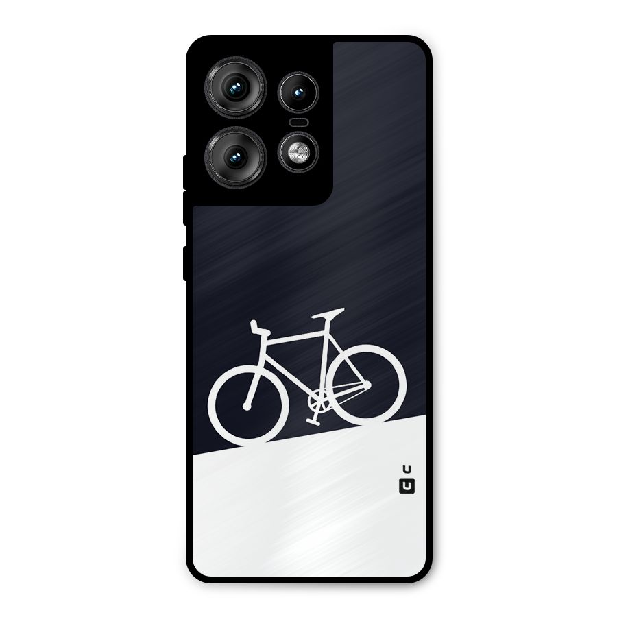 Bicycle Minimal Art Metal Back Case for Motorola Edge 50 Pro