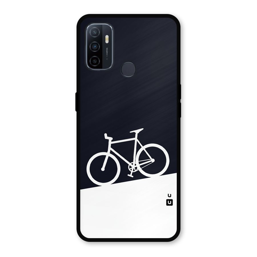 Bicycle Minimal Art Metal Back Case for Oppo A53