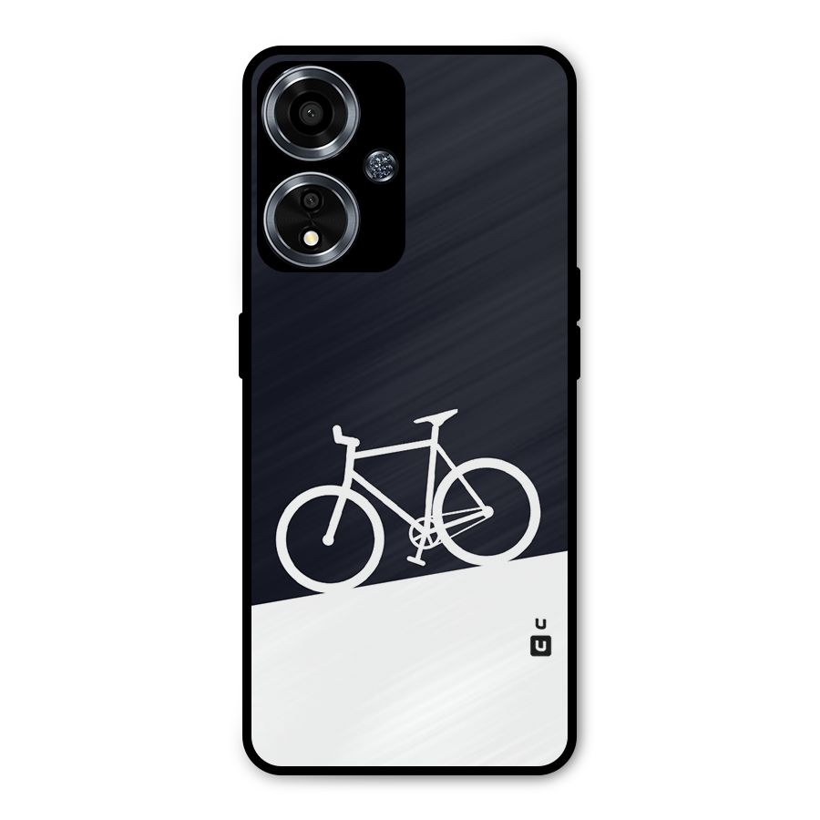 Bicycle Minimal Art Metal Back Case for Oppo A59