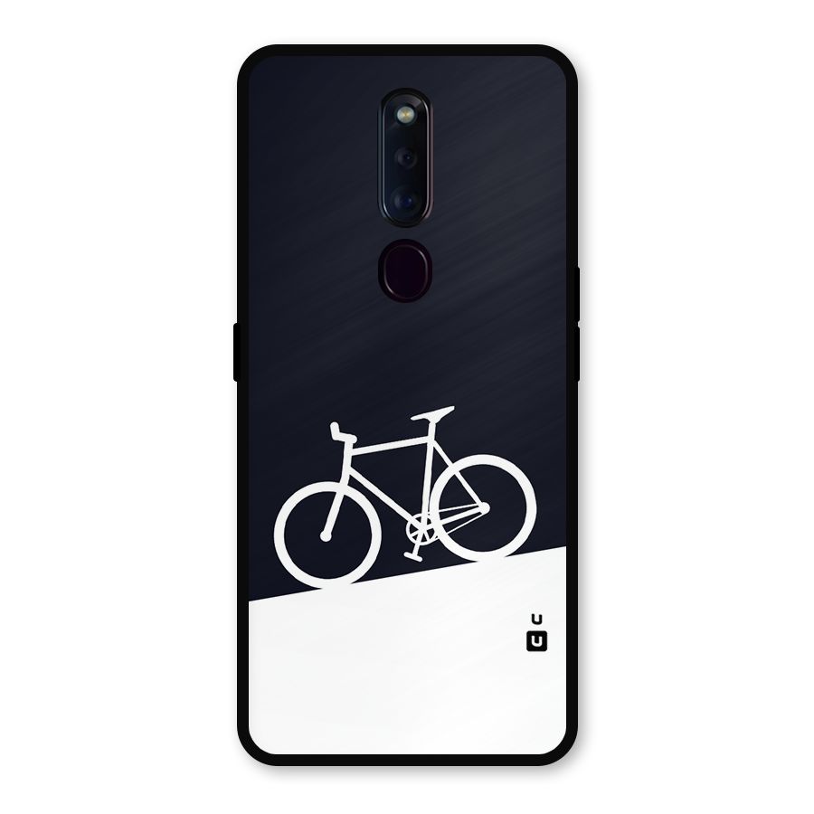 Bicycle Minimal Art Metal Back Case for Oppo F11 Pro