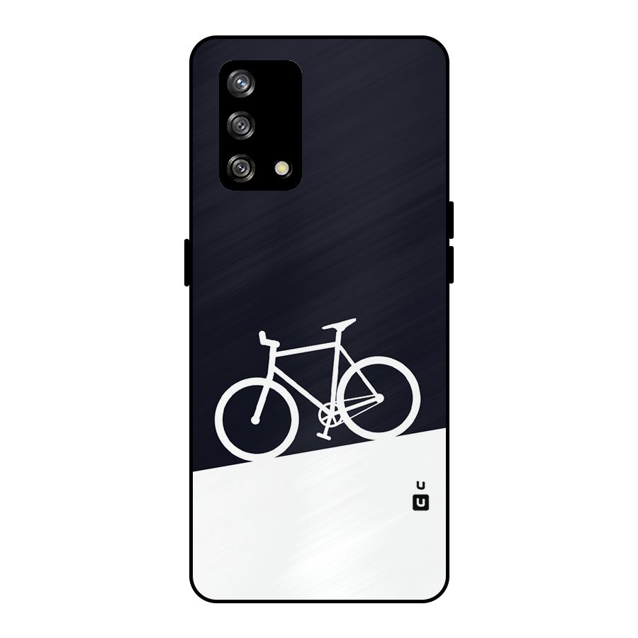 Bicycle Minimal Art Metal Back Case for Oppo F19